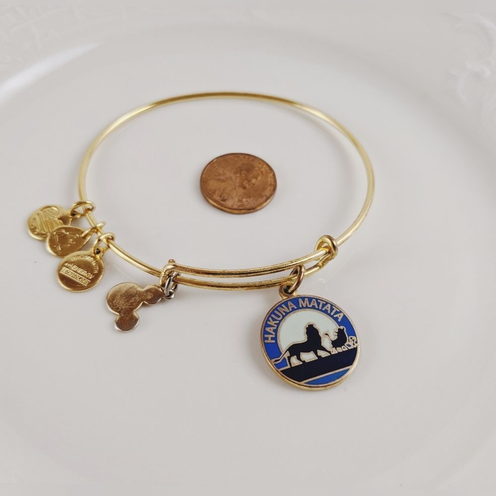 Alex and Ani Rafaelian Gold Disney Hakuna Bracelet